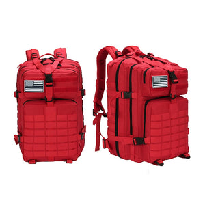 Large Capacity 3P Tactical Backpack Off-road Hiking Camping Riding Rucksack Waterproof Oxford Cloth Molle System Hunting Bags