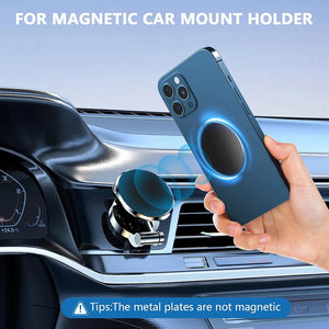 Magnetic Cell Phone Holder with Adhesive Metal Mounting Plate for Navigation Dashboard Car Phone Holder Sticker