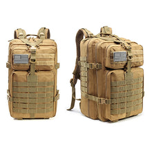 Large Capacity 3P Tactical Backpack Off-road Hiking Camping Riding Rucksack Waterproof Oxford Cloth Molle System Hunting Bags