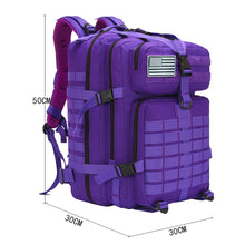 Large Capacity 3P Tactical Backpack Off-road Hiking Camping Riding Rucksack Waterproof Oxford Cloth Molle System Hunting Bags