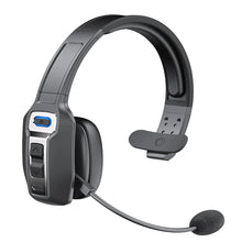 Bluetooth 5.2 Headset Trucker Bluetooth Headset with AI Noise Cancelling Mic for Remote Work Online Meeting and Business Travel