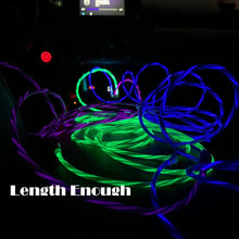 1m 2m Glowing LED Light Charger Data Cable Phone 2.4A USB Charging Cable For iPhone 14 13 12 11 Pro Max XS XR Charge Wire Cord