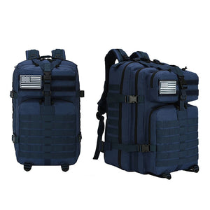 Large Capacity 3P Tactical Backpack Off-road Hiking Camping Riding Rucksack Waterproof Oxford Cloth Molle System Hunting Bags
