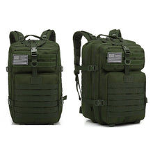 Large Capacity 3P Tactical Backpack Off-road Hiking Camping Riding Rucksack Waterproof Oxford Cloth Molle System Hunting Bags