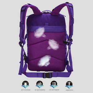Large Capacity 3P Tactical Backpack Off-road Hiking Camping Riding Rucksack Waterproof Oxford Cloth Molle System Hunting Bags